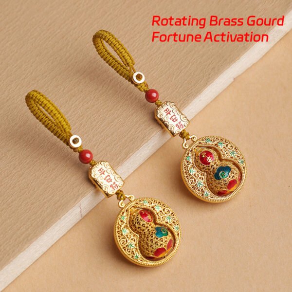 【Swiveling Guardian】Safe Miles with Every Turn Handmade woven rope with brass gold plating - Image 2