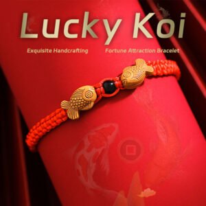 【Abundance】Spirit’s Innovation lucky Fish Jinli Bring good Fortune Women's Red String Collection