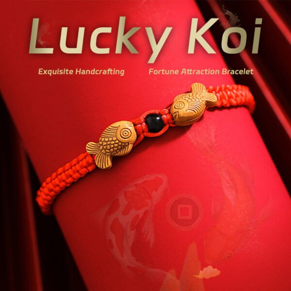 【Abundance】Spirit’s Innovation lucky Fish Jinli Bring good Fortune Women's Red String Collection