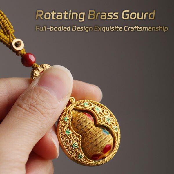 【Swiveling Guardian】Safe Miles with Every Turn Handmade woven rope with brass gold plating - Image 3