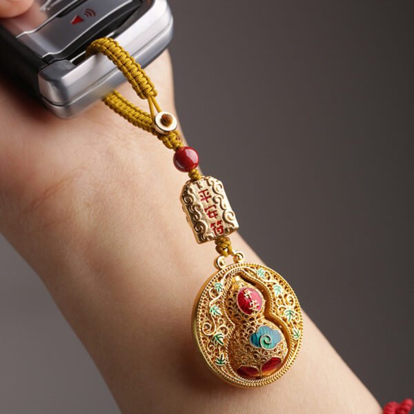 【Swiveling Guardian】Safe Miles with Every Turn Handmade woven rope with brass gold plating - Image 4