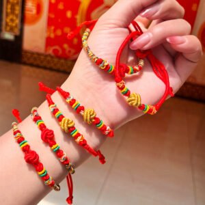 【Beat Anxiety】Hand Woven Women's Red String Bracelet Prevent Harm Several Styles to Pick